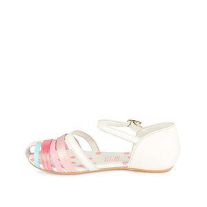 Sandalia Dorsay Casual MIA-2526 BlancoRosa Rabbit Cuero