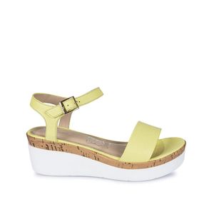 Sandalia Dorsay Casual ALE-2412 Maracuya Viale Cuero