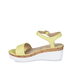 Sandalia Dorsay Casual ALE-2412 Maracuya Viale Cuero