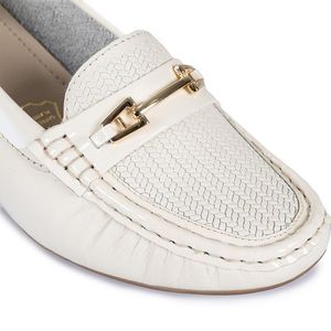 Zapato Mocasín Casual DENI-2314 Hueso Viale Cuero