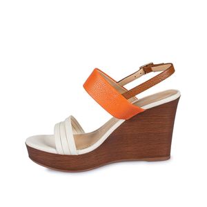 Sandalia Strap Casual SOFI-2408 NaranjaHueso Viale Cuero
