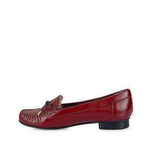Zapato Mocasín Casual DENI-2410B Vino Viale Cuero