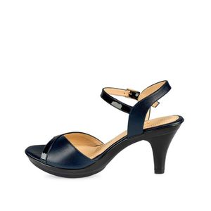 Sandalia D'orsay Casual DAYA-2505 Azul Viale Cuero