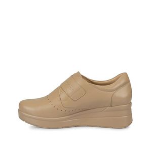 Zapatilla Slip On Casual WIL-2434 Vison Viale Cuero
