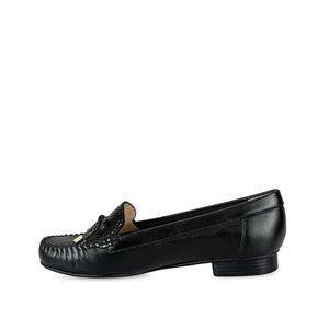 Zapato Mocasín Casual DENI-2410 Negro Viale Cuero