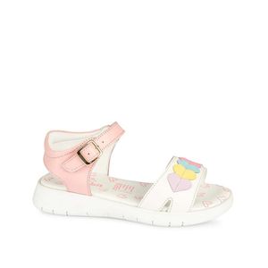 Sandalia Dorsay Casual MIA-2520 BlancoRosa Rabbit Cuero