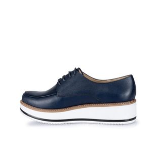 Zapato Oxford Casual TATI-2430 Azul Viale Cuero