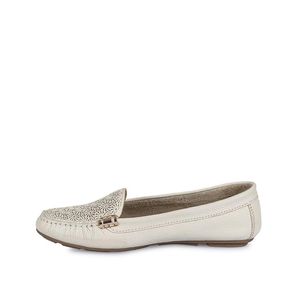 Zapato Mocasín Casual CORE-2101 Vainilla Viale Cuero