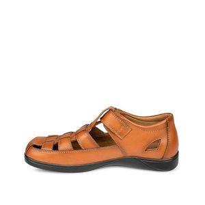 Sandalia Franciscana Casual ANGELO-2512 Natural Viale Homme Cuero