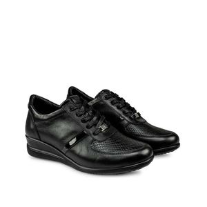 Zapatilla Casual REC-2501 Negro Viale Cuero