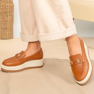 Zapato Mocasín Casual DENI-2417 Caramelo Viale Cuero