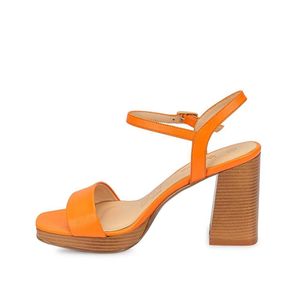 Sandalia Dorsay Casual TATI-2505 Naranja Viale Cuero