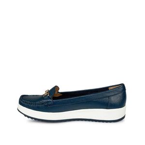 Zapato Mocasín Casual DENI-2512 Azul Den Viale Cuero