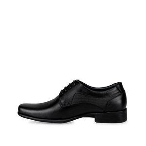 Zapato Derby Casual ALFREDO-014 Negro Viale Homme Cuero