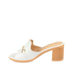 Sandalia Sueco Casual LINDA-2503 Blanco Viale Cuero