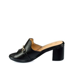 Sandalia Sueco Casual LINDA-2503 Negro Viale Cuero