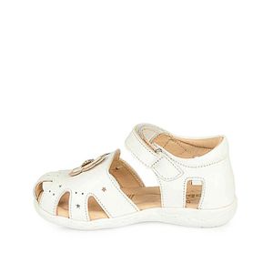 Sandalia D'orsay Casual MIA-2506 Blanco Rabbit Cuero