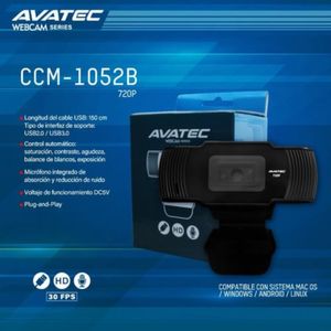 Camara Web Avatec CCM-1052B 720P