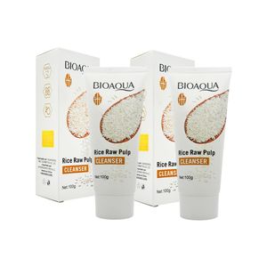 Limpiador Facial de Arroz 100g Antiarrugas Bioaqua 2 und