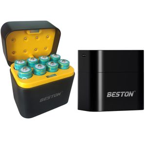 Cargador de Pilas Baterías AA Recargables 8 Puestos más 8 Baterías AA