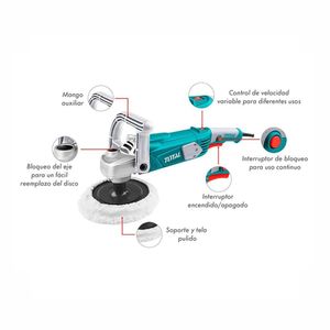 Combo 1800W Total Hidrolavadora Pulidora Angular 7