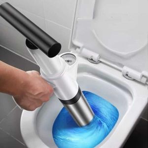Desatorador Para Inodoro Lavadero A Presión Con Acero inoxidable Blanco  711BL07