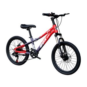 Bicicleta Box Mtb Aro 20 con Frenos de Disco y Suspensión Delantera Azul&Rojo