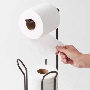 Porta Papel De Baño Vertical Negro  432NE03