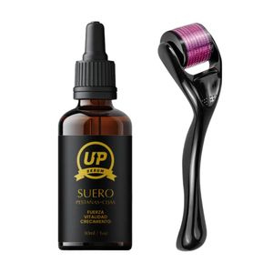 Serum para Crecimiento de Cabello, Cejas y Barba + DermaRoller