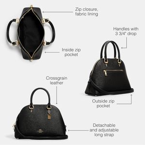 COACH Bolso unisex Katy | Negro