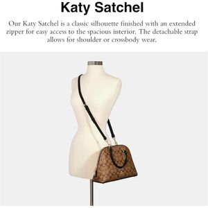 COACH Bolso unisex Katy | Caqui Negro