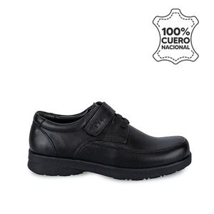 Zapato Escolar Casual PEPE-010 T Negro Rabbit Cuero