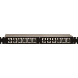 Tecnec Pbxlr-1 (12) Female Xlr To (12) Male Xlr Patch Bay