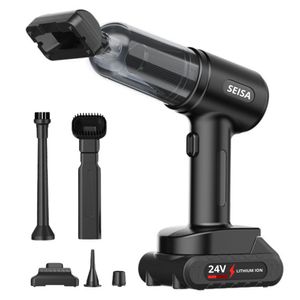Aspiradora para Auto 3 en 1 SEISA 120W Batería 24V SQ-XC58