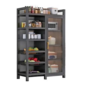 Estante Organizador Verdulero Frutero Microondas 80cm 6 Niveles Ruedas N SJ241