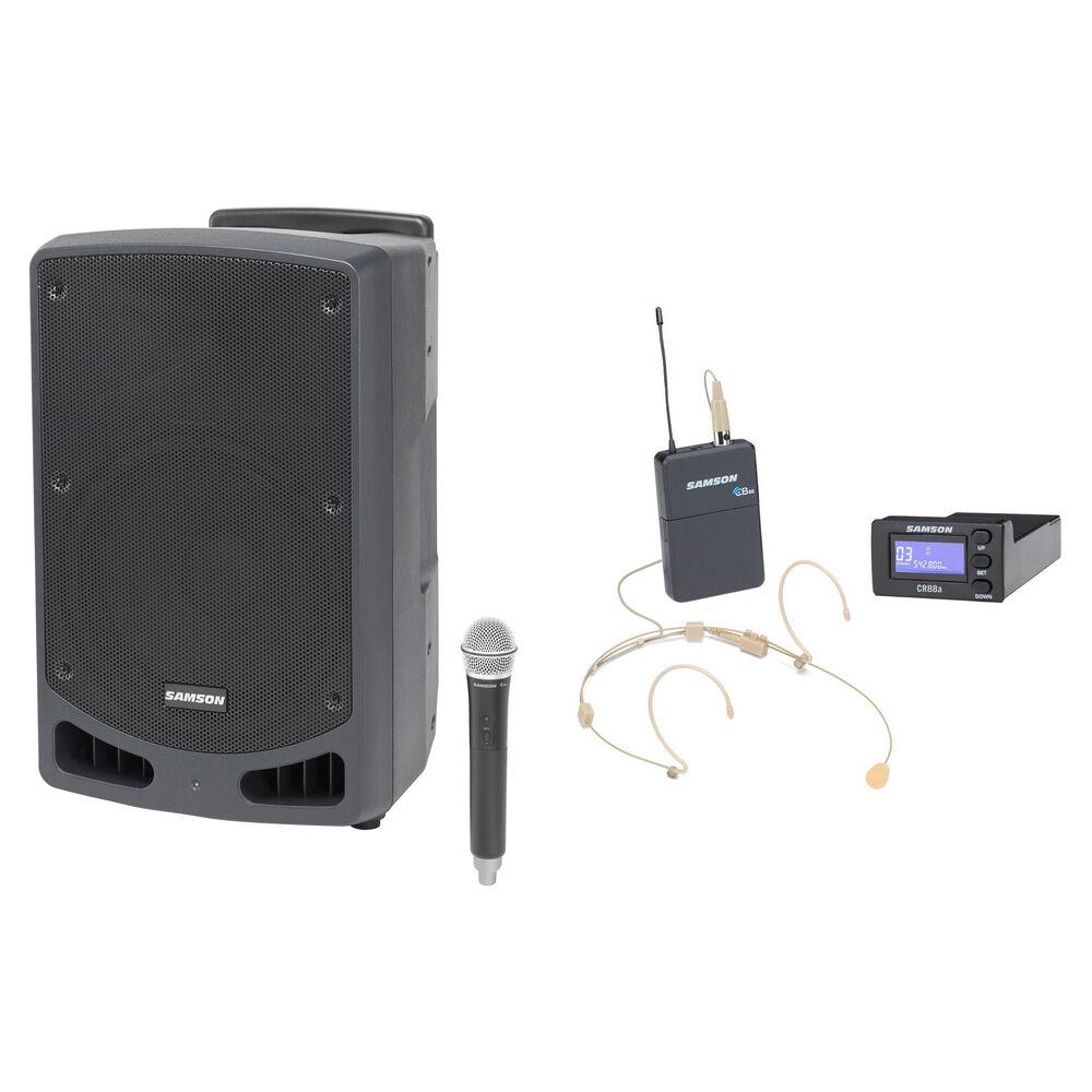 Samson Expedition XP312w Portable PA Kit with Concert 88a Wireless ...