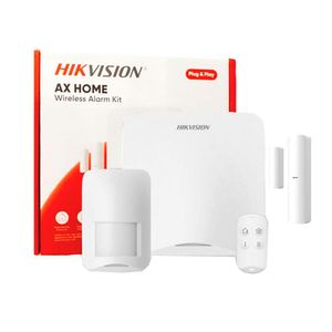 AX Home Hikvision Kit Alarma HK-DS-PA201P-KIT-16WB WiFi 16 Zonas Incluye Panel Pir Mang y Pulsador