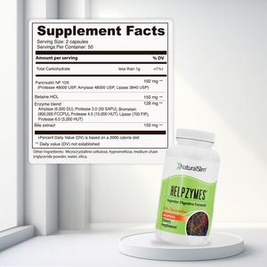 Helpzymes Enzimas Digestivas 100 Capsulas Natural Slim
