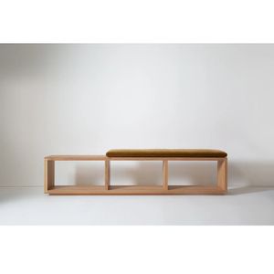 Banqueta Organizador Momoha 3 Espacios Marrón R&R MUEBLES