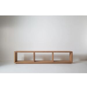 Banqueta Organizador Momoha 3 Espacios Marrón R&R MUEBLES