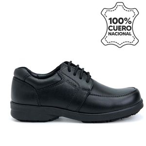 Zapato Escolar Casual PEPE-008 T Negro Rabbit Cuero