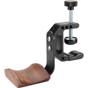 Soporte Universal para Auriculares con C-Clamp - Estructura de Madera y Aleación de Aluminio, Capaci