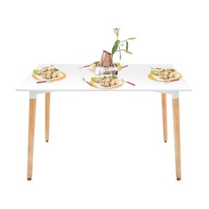 Mesa de Comedor Luigi 120x80 Mdf 4 Personas Color Blanco Ofideas