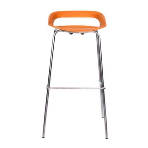Silla Para Bar Fija Tribeca Reposapies Naranja Ofideas