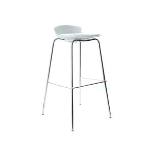 Silla Para Bar Fija Air Reposapies Blanco Ofideas