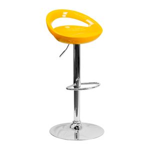 Silla Para Bar Regulable En Altura Aster De Fibra Amarillo Ofideas