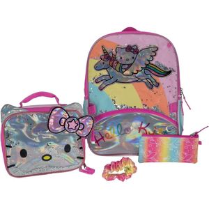 Hello Kitty | Juego de Mochila de 4 piezas para niñas y niños de 16"