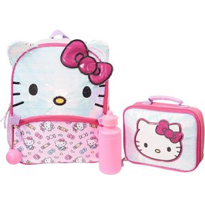 Hello Kitty | Juego de Mochila de 4 piezas para niñas y niños de 16"