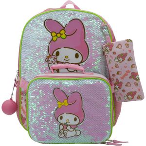 Hello Kitty | Juego de Mochila de 4 piezas para niñas y niños de 16"