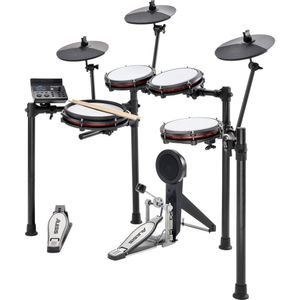 Alesis Nitro Max Kit de Batería Electrónica de 8 Piezas con Parche de Malla y Bluetooth - Módulo Nit